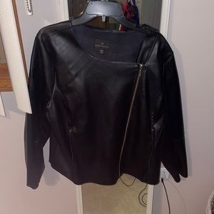 Women’s leather blazer